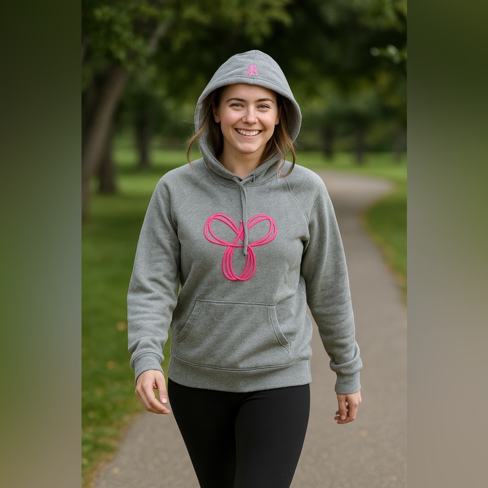 ☀️50% OFF☀️ TNA Hoodie - Grey & Neon Pink